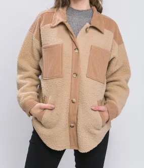 Scarly Sherpa Fleece Shacket