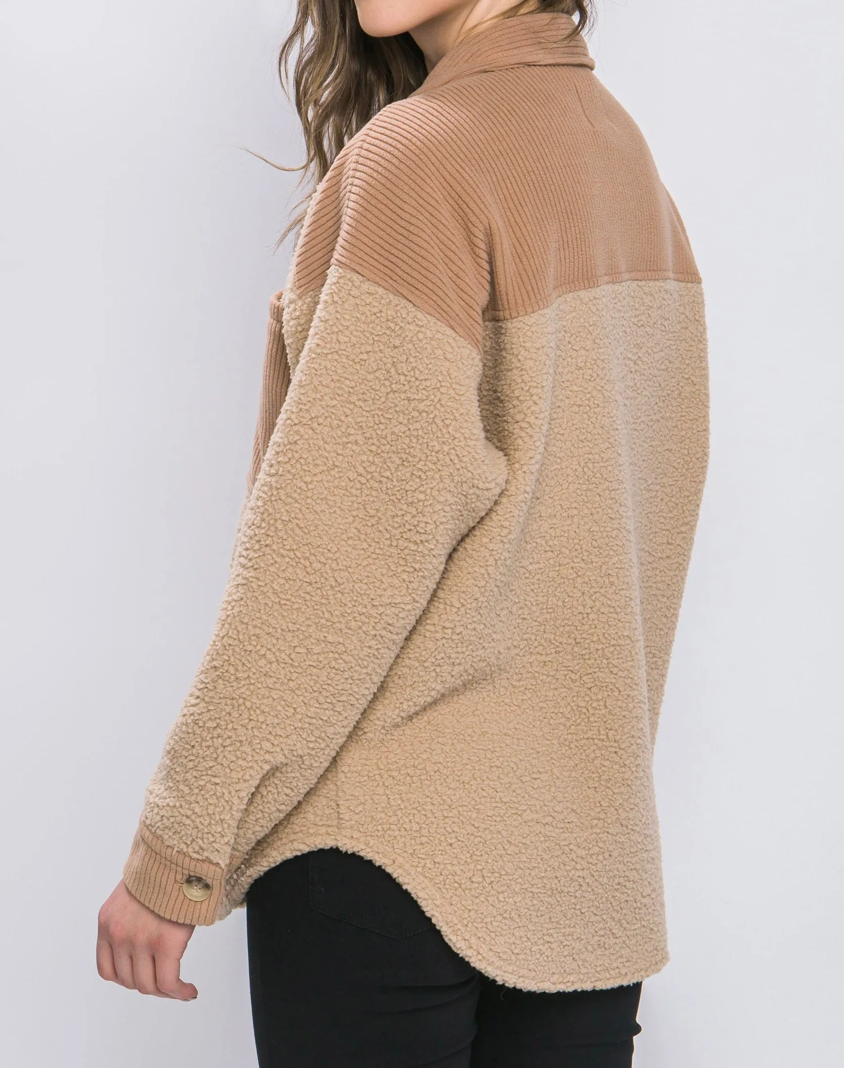 Scarly Sherpa Fleece Shacket