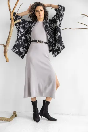 Scribble Weave Kimono Cardigan Jacket