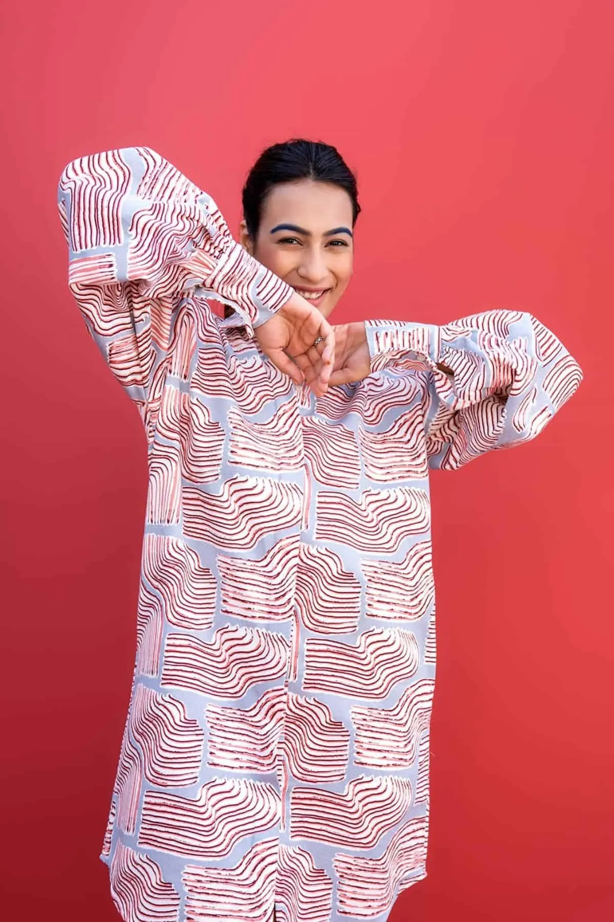 Shifting Sand Shirt Dress (Summer Blue)