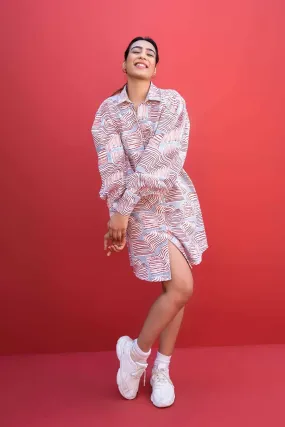 Shifting Sand Shirt Dress (Summer Blue)