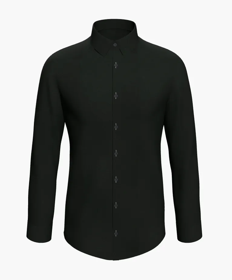 Shirt Black Egyptian Cotton / Style 515585