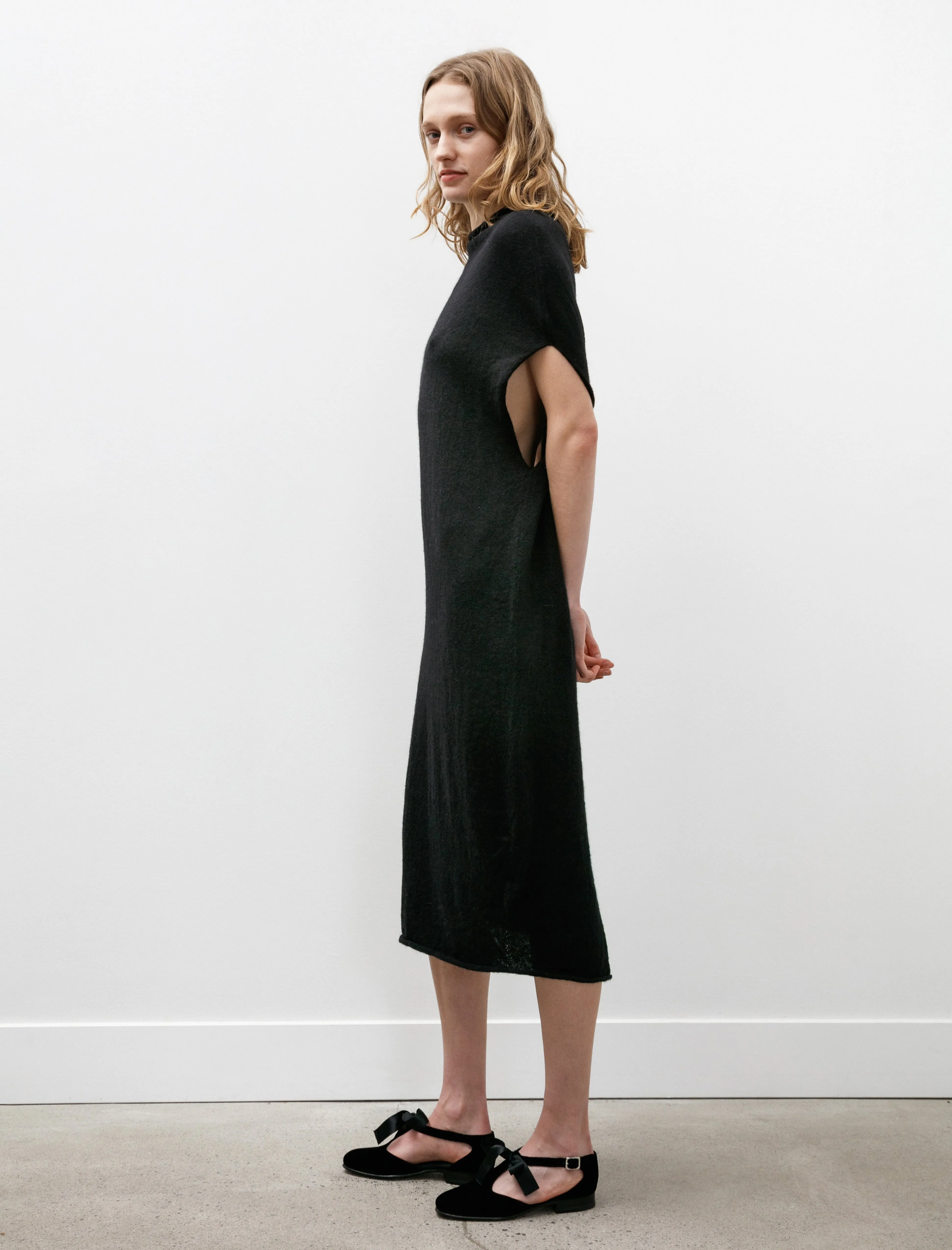 Shoulder Dress Black