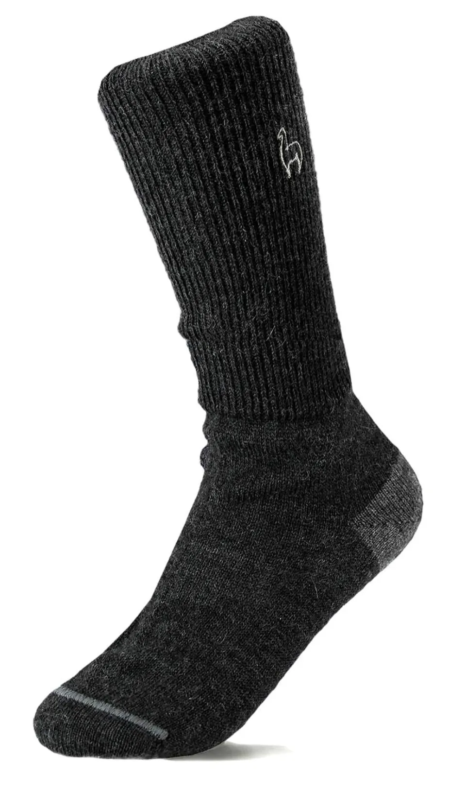 Shupaca Business Alpaca Crew Socks -Black -Large