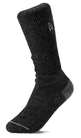 Shupaca Business Alpaca Crew Socks -Black -Small
