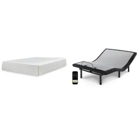 Sierra Sleep Chime 12 Inch Memory Foam M727M1 Queen Mattress and Adjustable Base