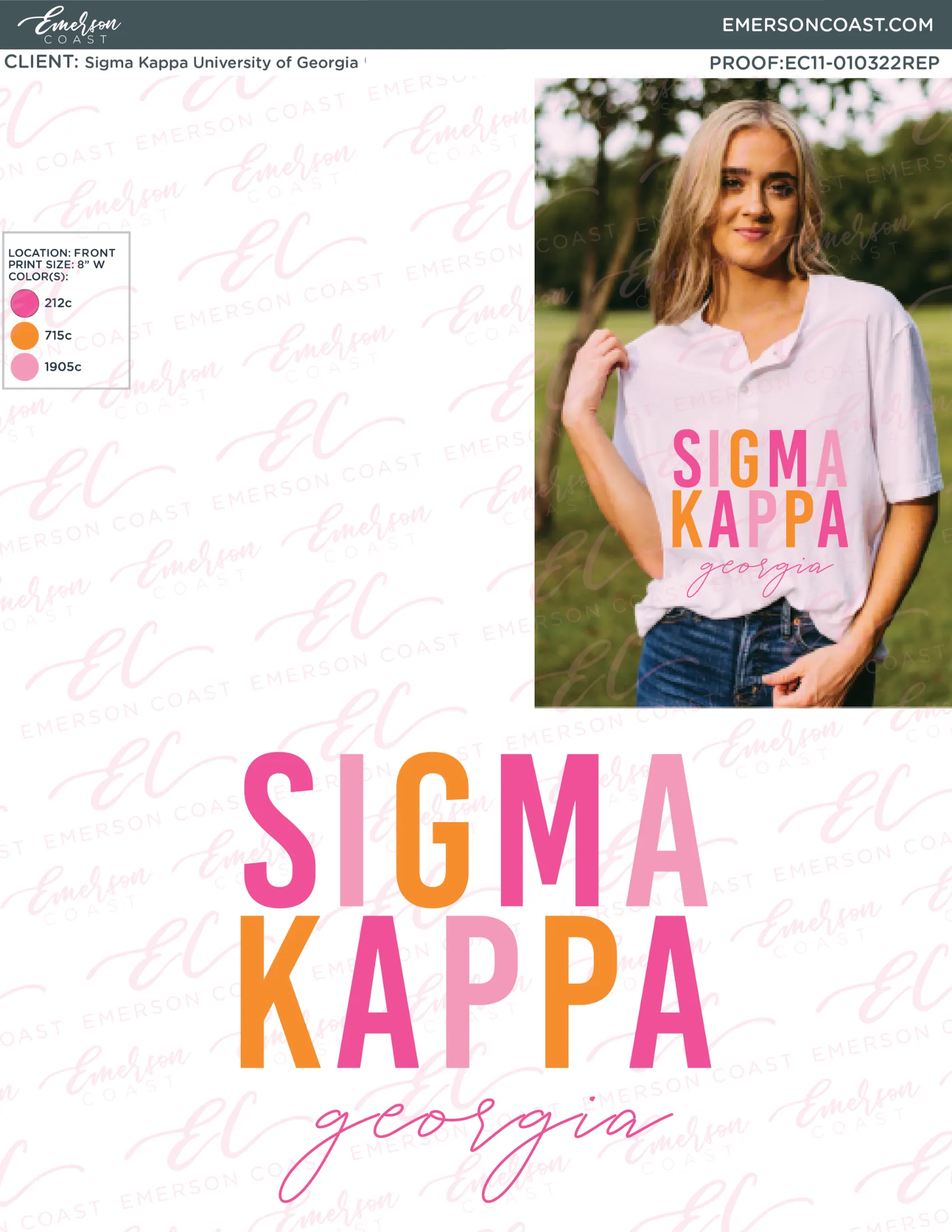 Sigma Kappa Colorful Recruitment Henley