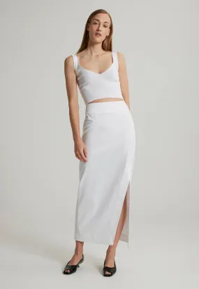 Slim Skirt in White