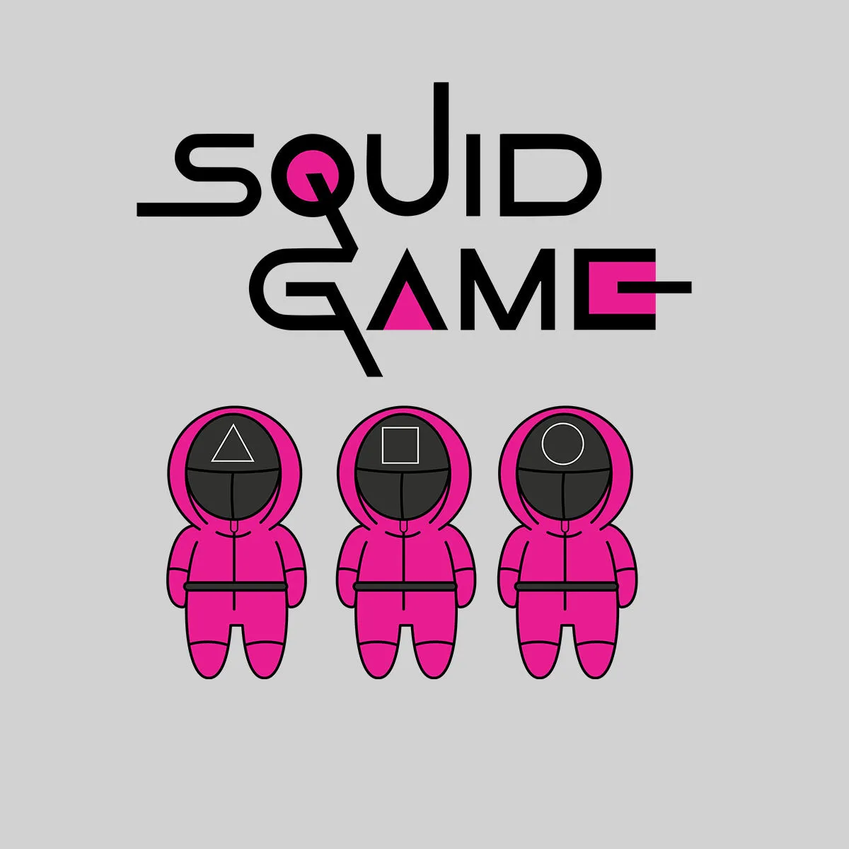 Squid Game Symbols Inspired Puzzle Logo Tee Netflix's newest drama Unisex T-Shirt