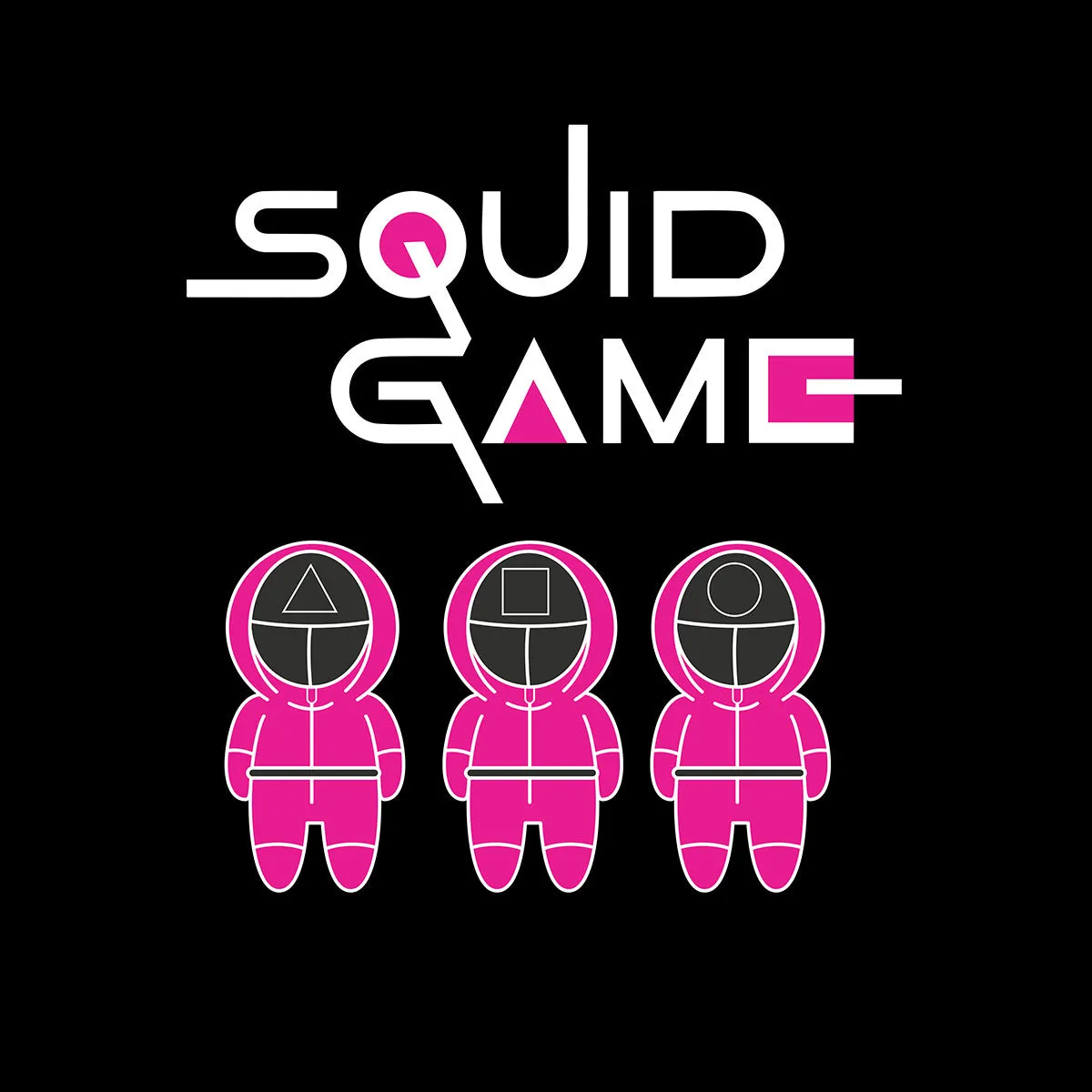 Squid Game Symbols Inspired Puzzle Logo Tee Netflix's newest drama Unisex T-Shirt