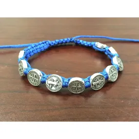 St. Benedict Slip Knot Bracelet - Blue