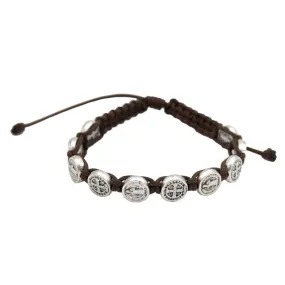 St. Benedict Slip Knot Bracelet - Brown
