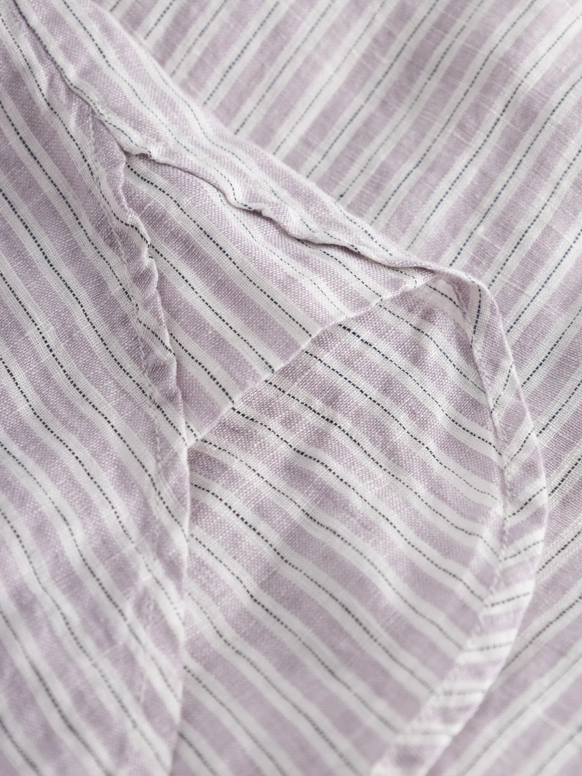 Striped linen shirt dress - Stripe