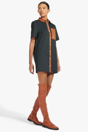 SWITCH DRESS | BLACK WHISKEY
