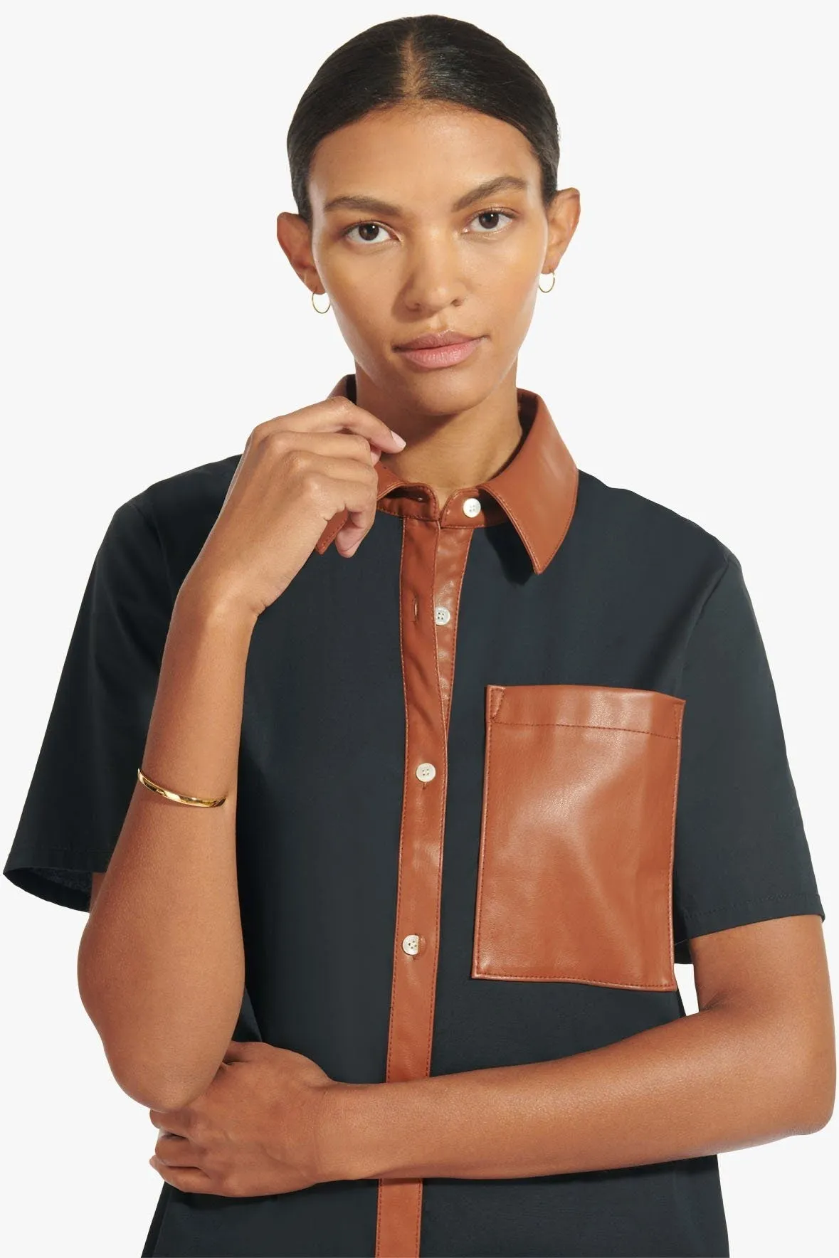 SWITCH DRESS | BLACK WHISKEY