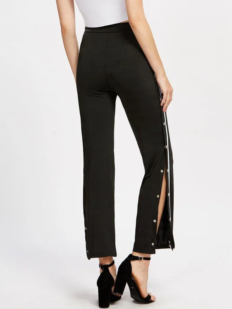 Tape Button Side Pants