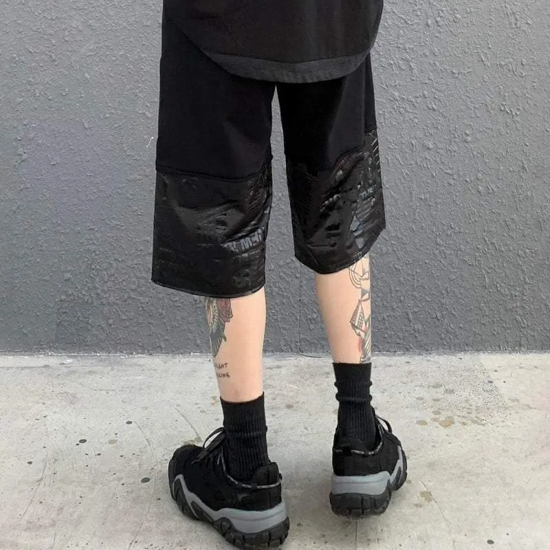 Techwear Black Shorts Streetwear