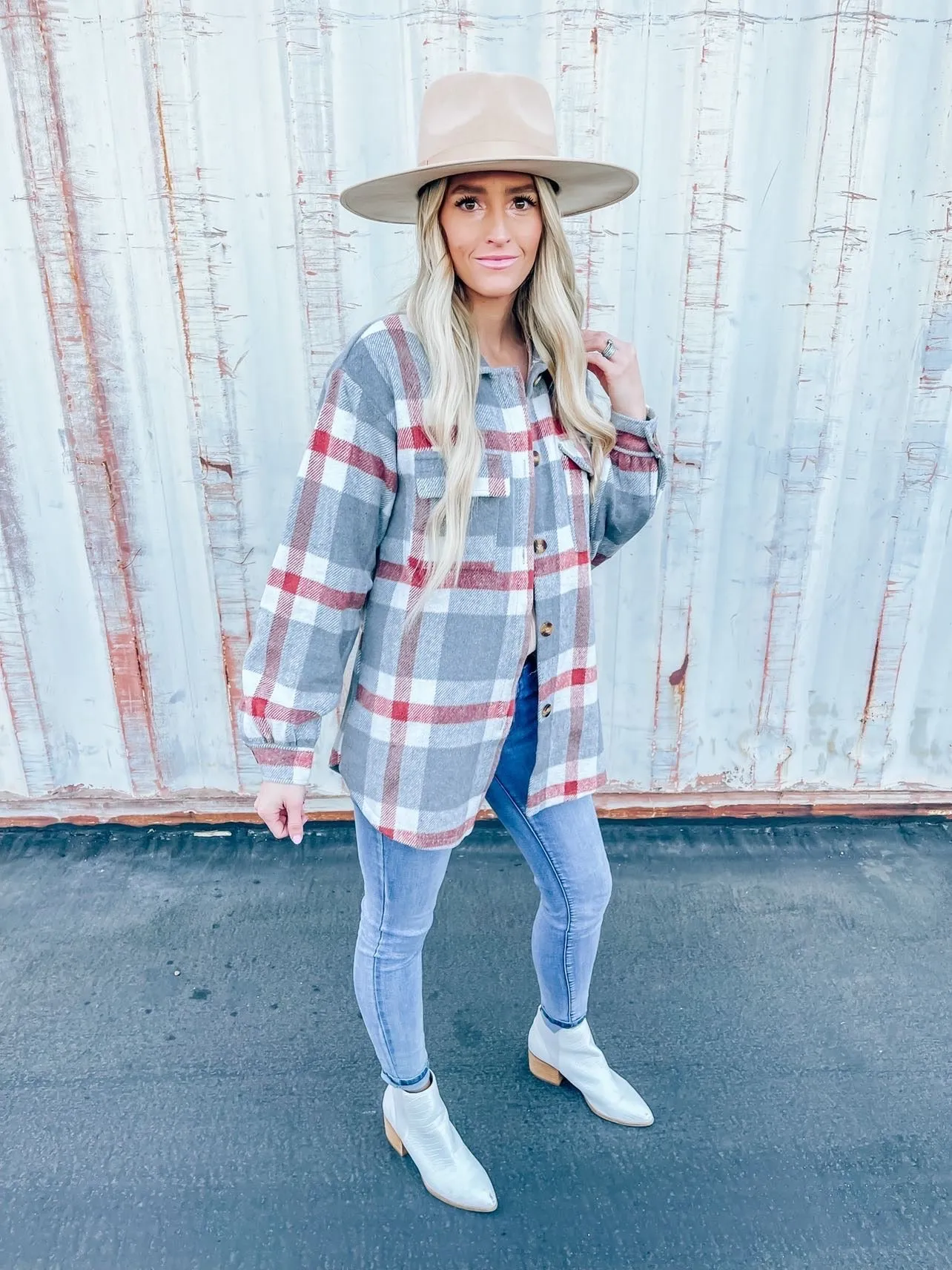 The Becca Plaid Shacket