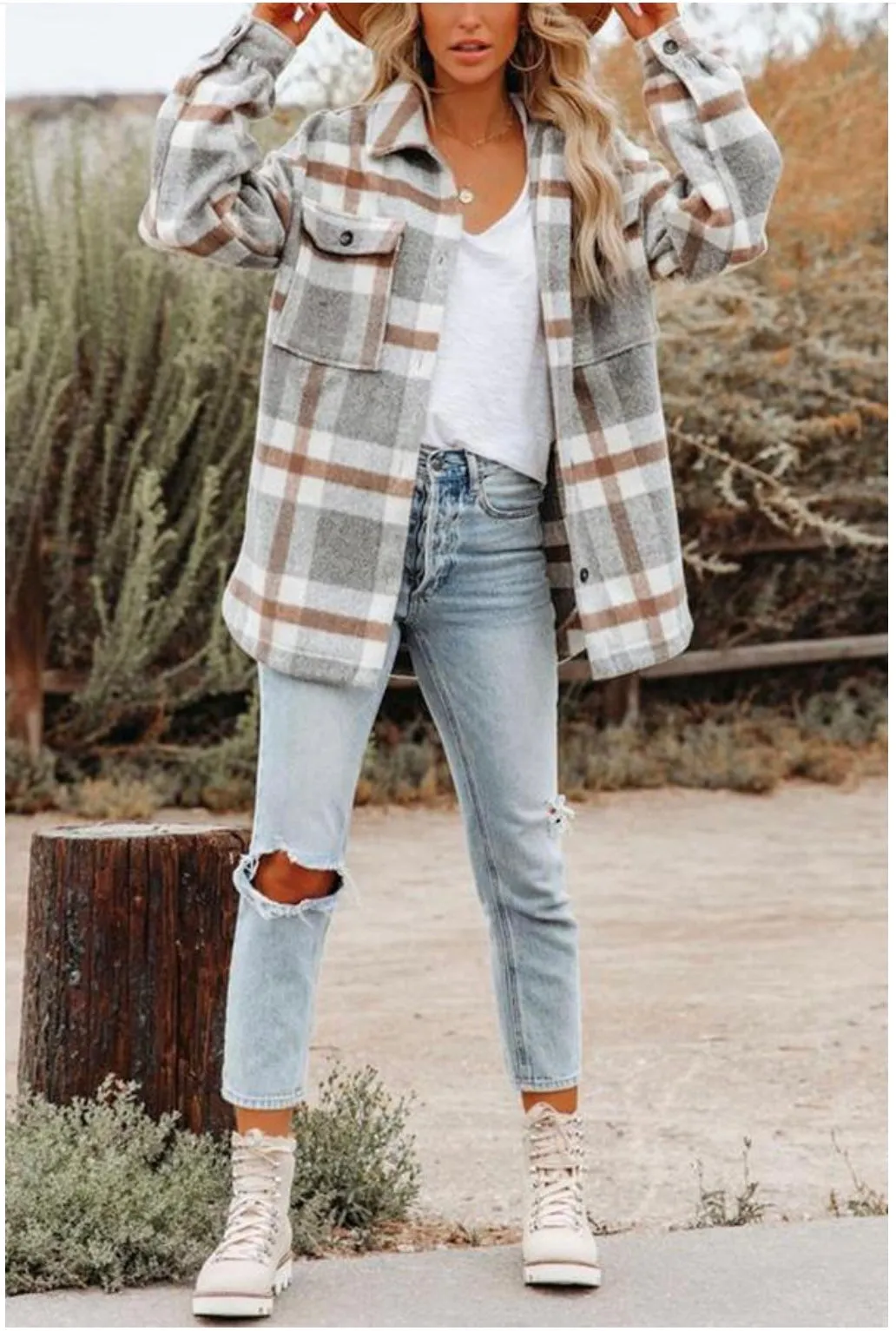 The Becca Plaid Shacket