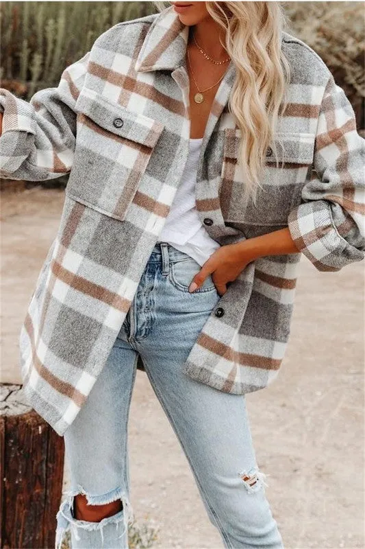 The Becca Plaid Shacket