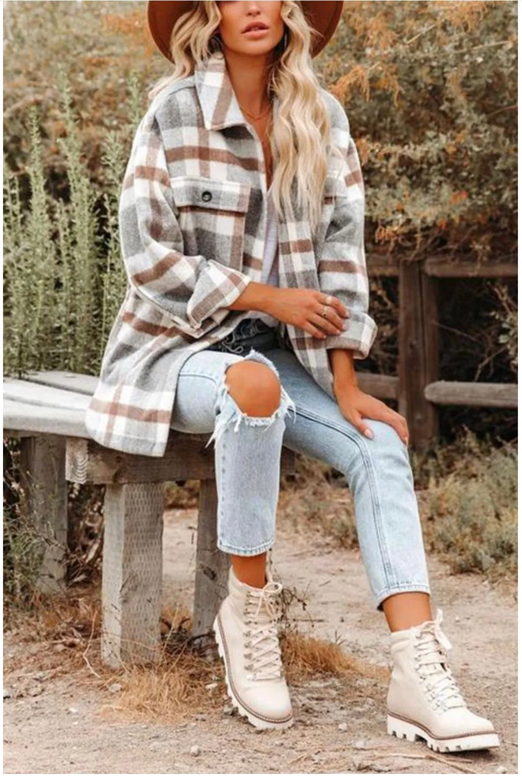 The Becca Plaid Shacket