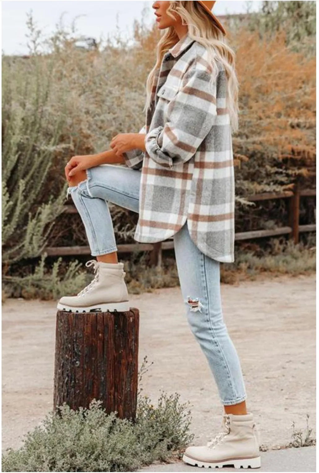 The Becca Plaid Shacket
