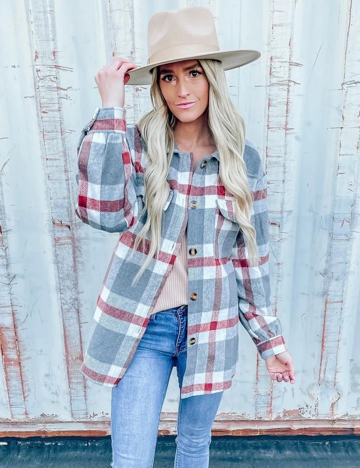 The Becca Plaid Shacket