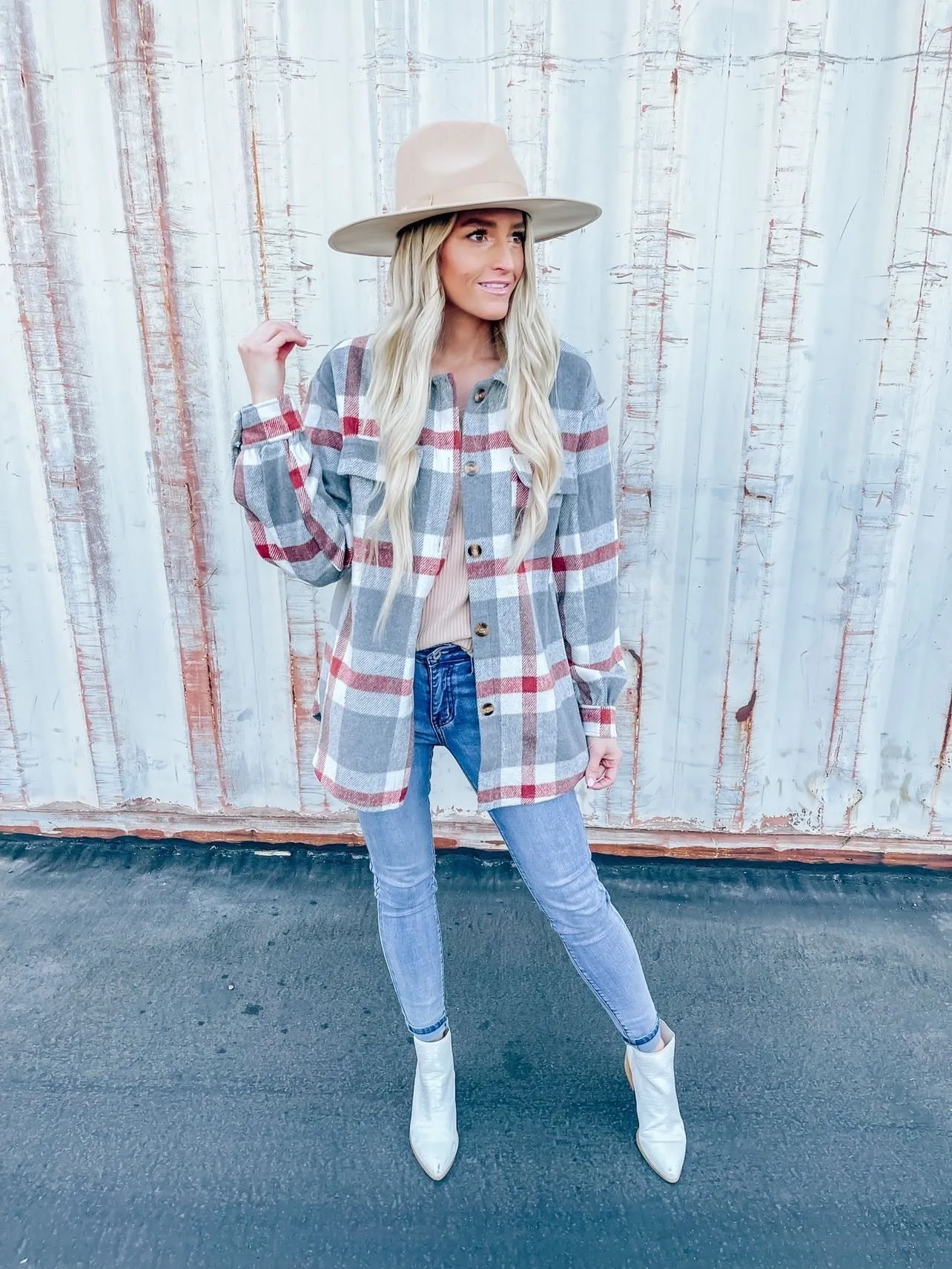 The Becca Plaid Shacket