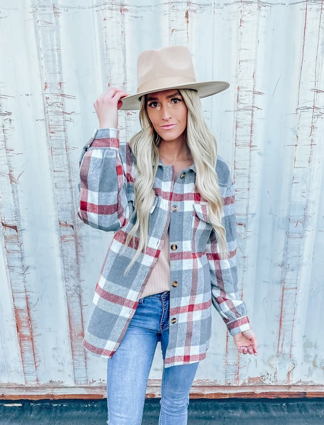 The Becca Plaid Shacket