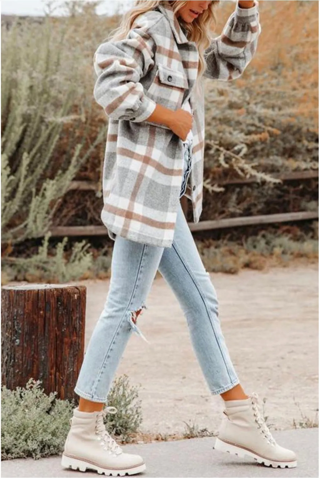The Becca Plaid Shacket