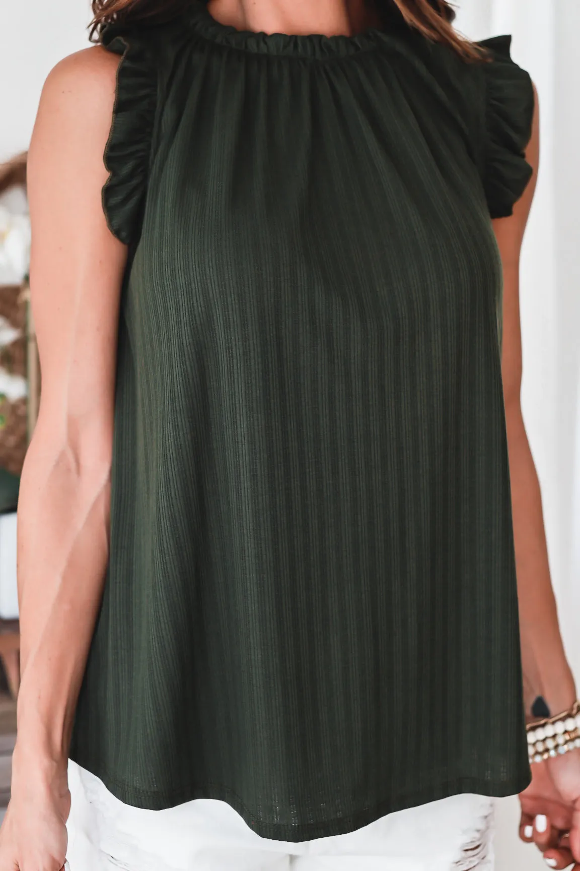 The Elise Ruffle Top