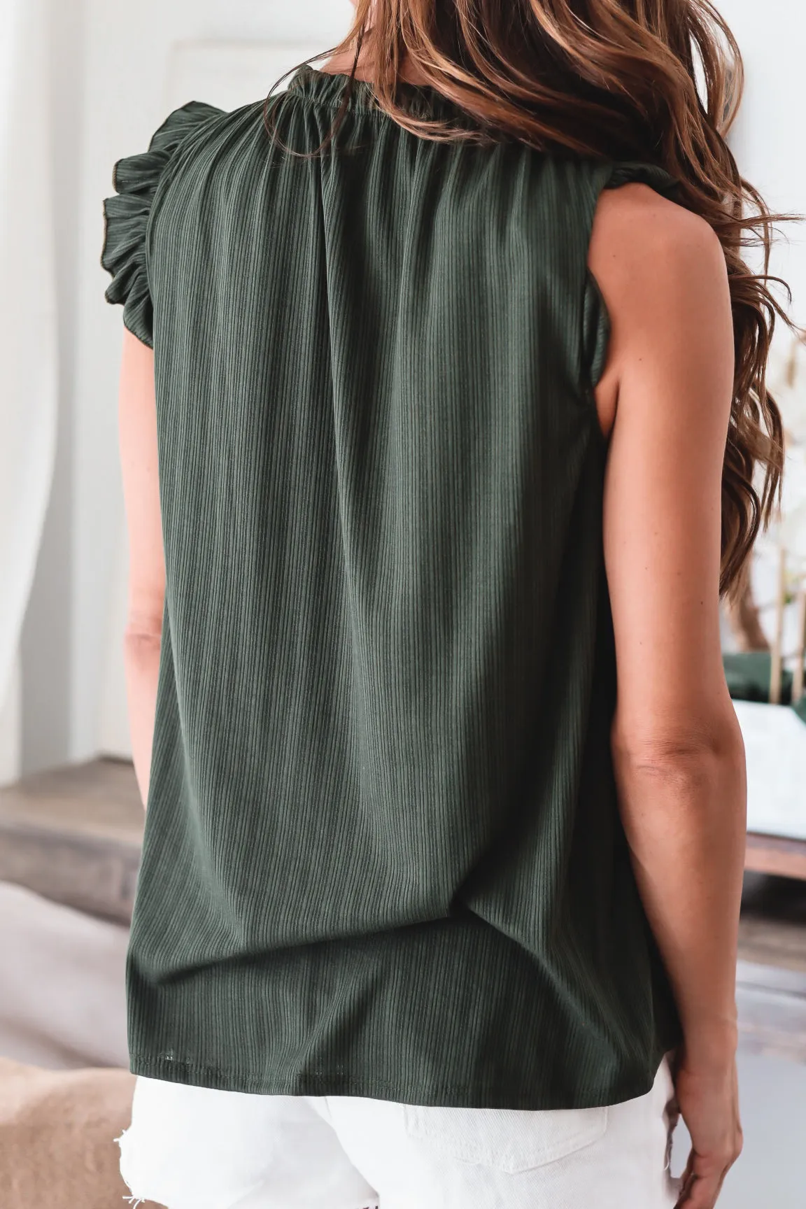 The Elise Ruffle Top