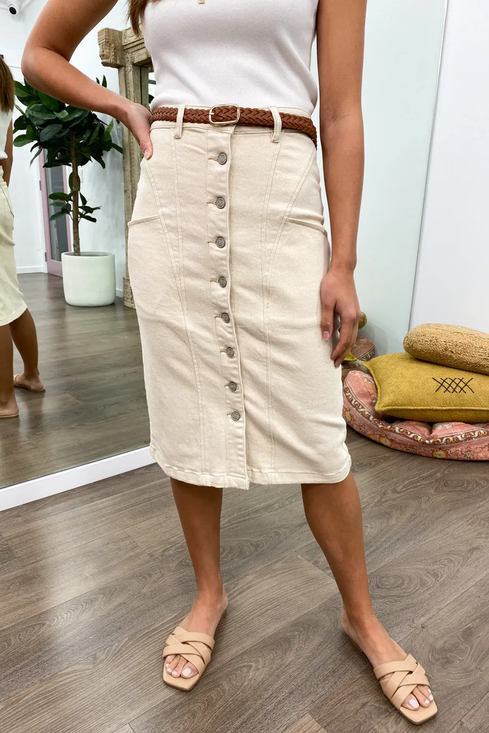 The Lou Midi Skirt