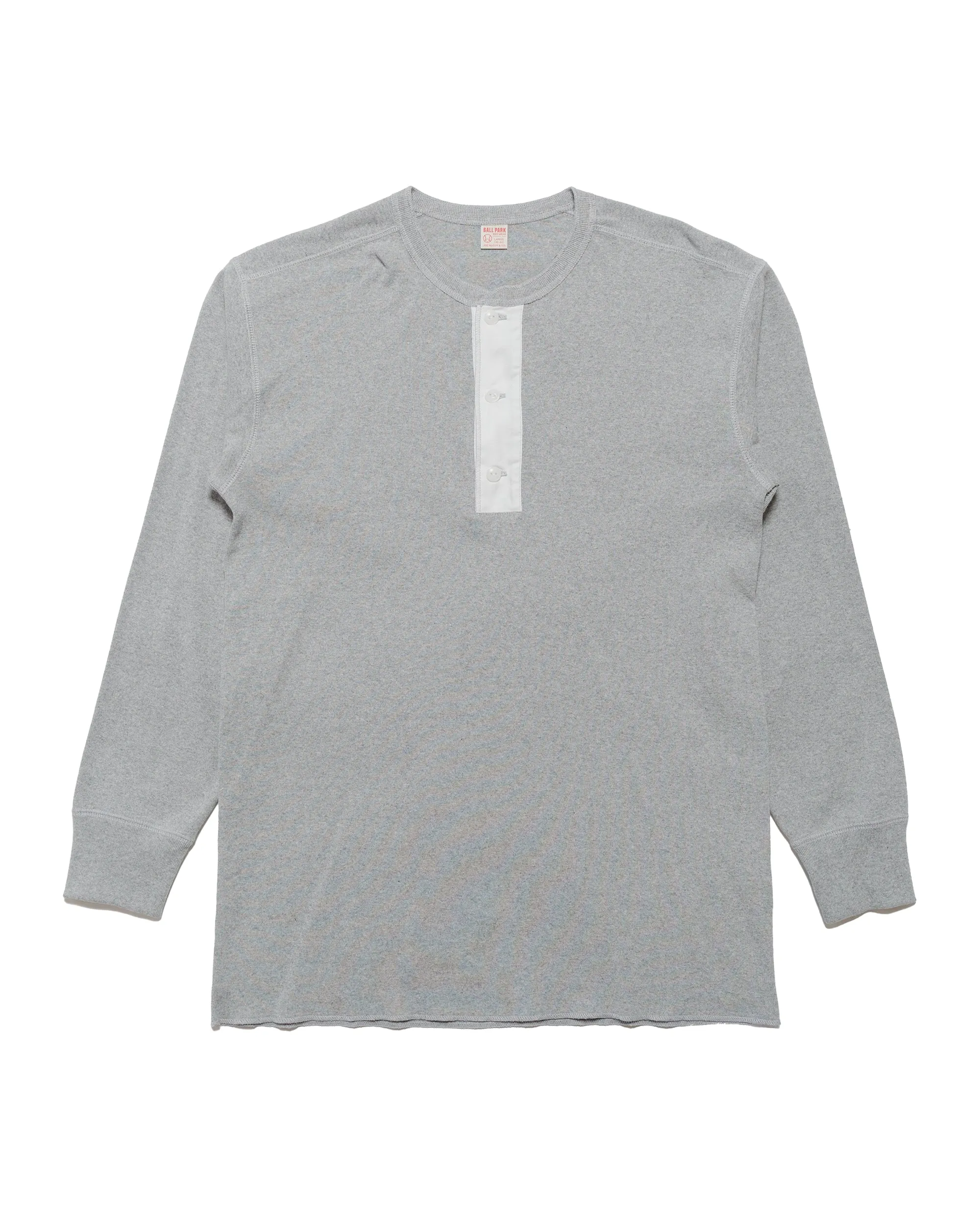 The Real McCoy's MC23111 Union Henley Undershirt L/S Grey
