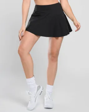 Trendy Pleated Skirt with Shorts and Pockets