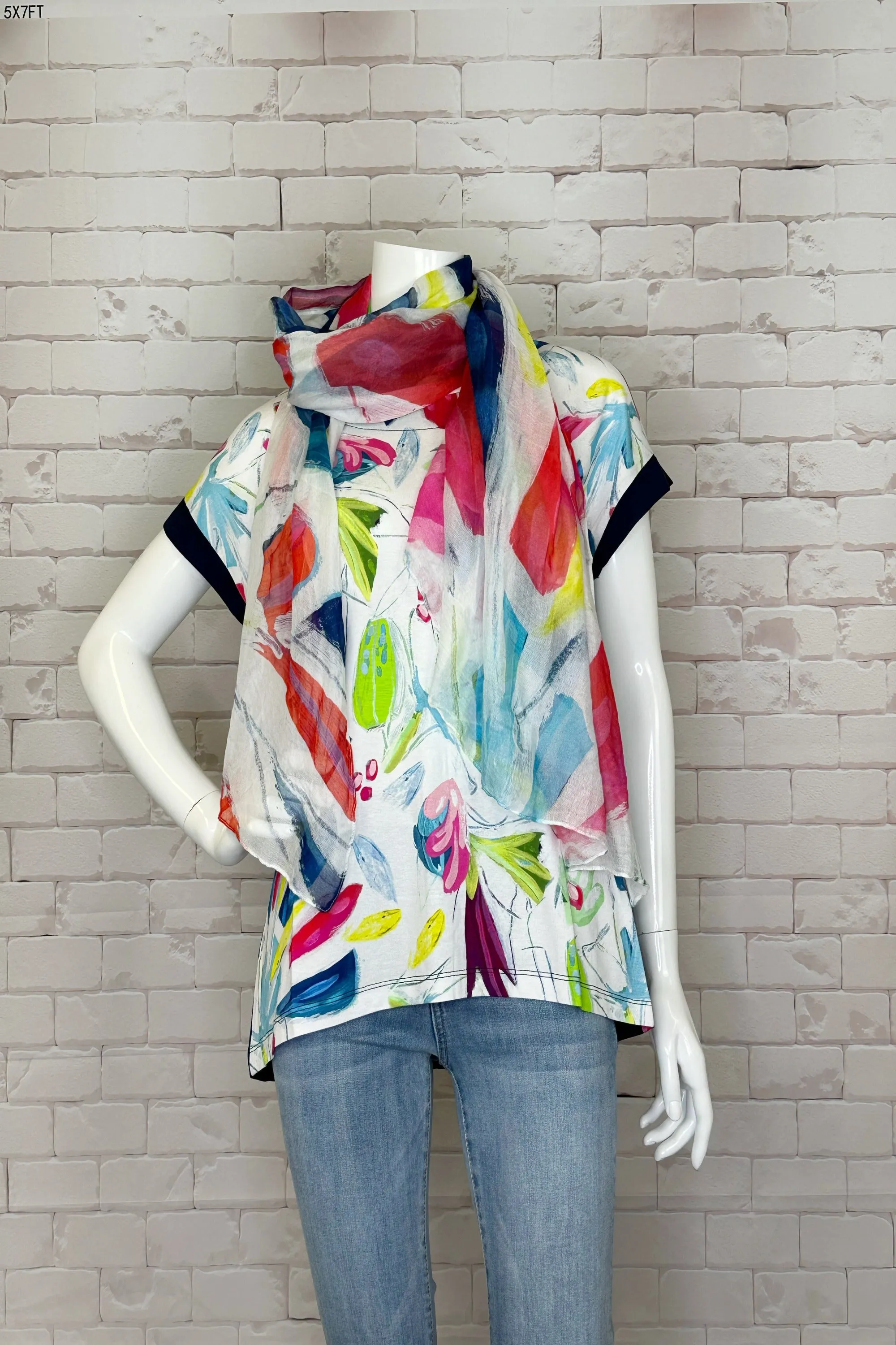 TROPICAL TRACE SCARF
