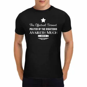 Uniquely You Mens T-Shirt / Inspiration / James 5:16 / Shirt Style (17)  - Black
