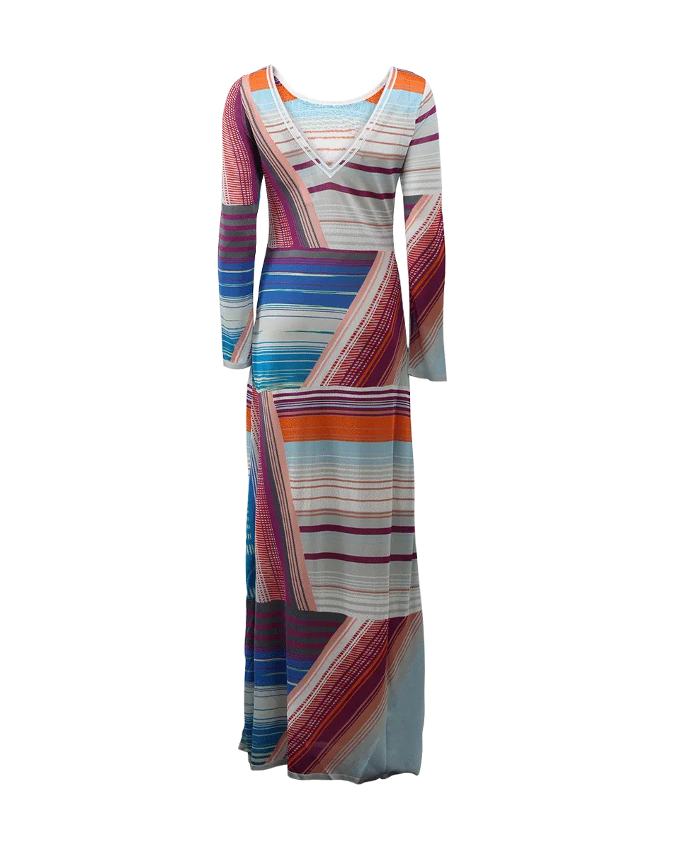 V-Back Maxi Dress
