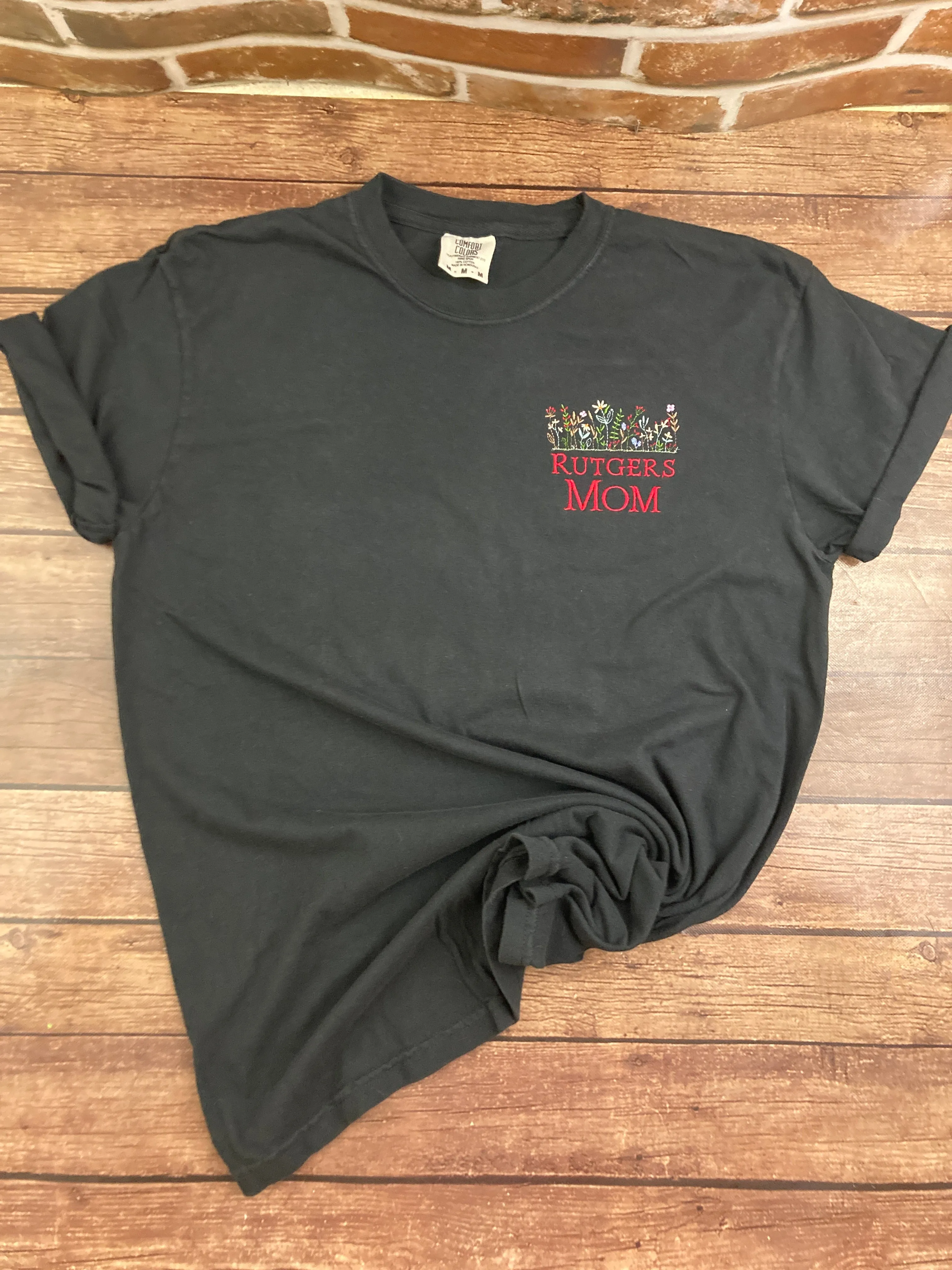 Wildflowers - Floral Mama Embroidered Shirt - Mom - Grammy - Comfort Colors Embroidered - Mommy