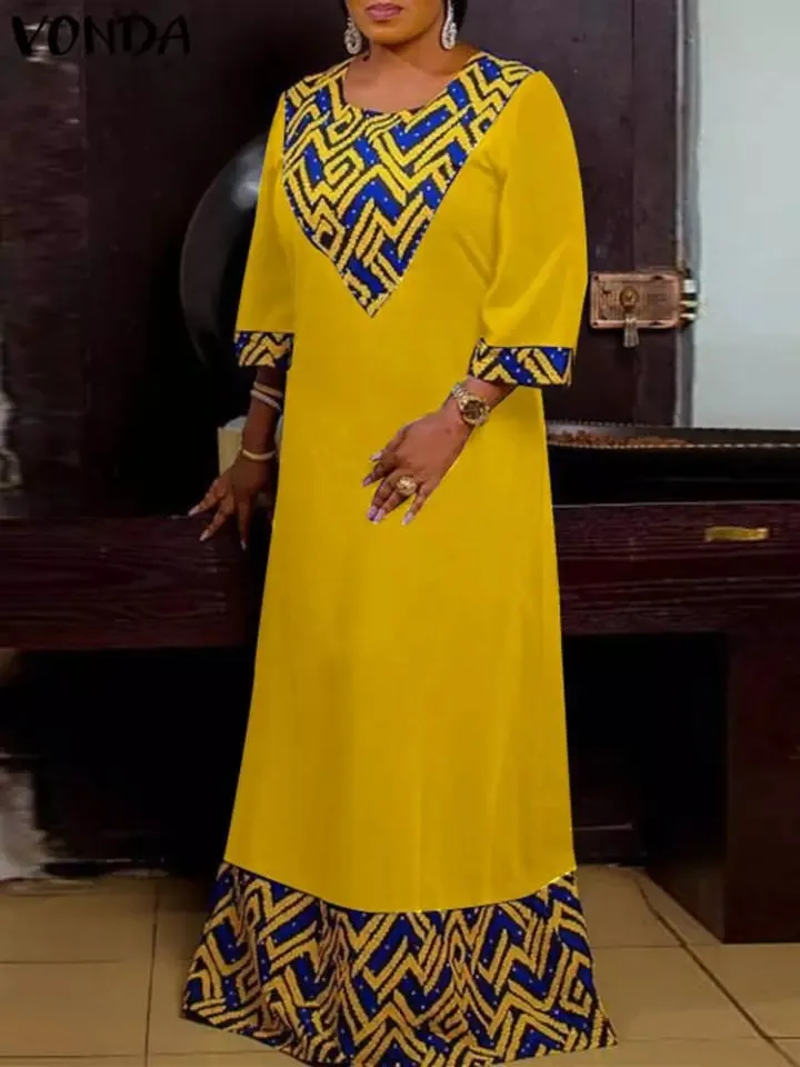 Women gorgeous African long dress  Lead me to destiny