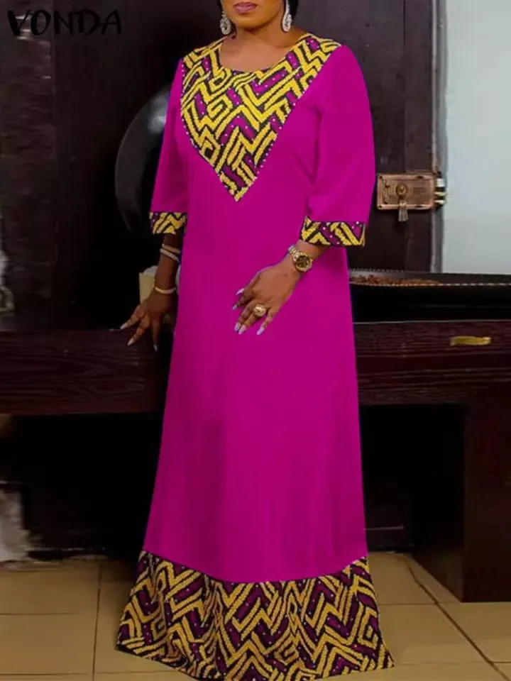 Women gorgeous African long dress  Lead me to destiny