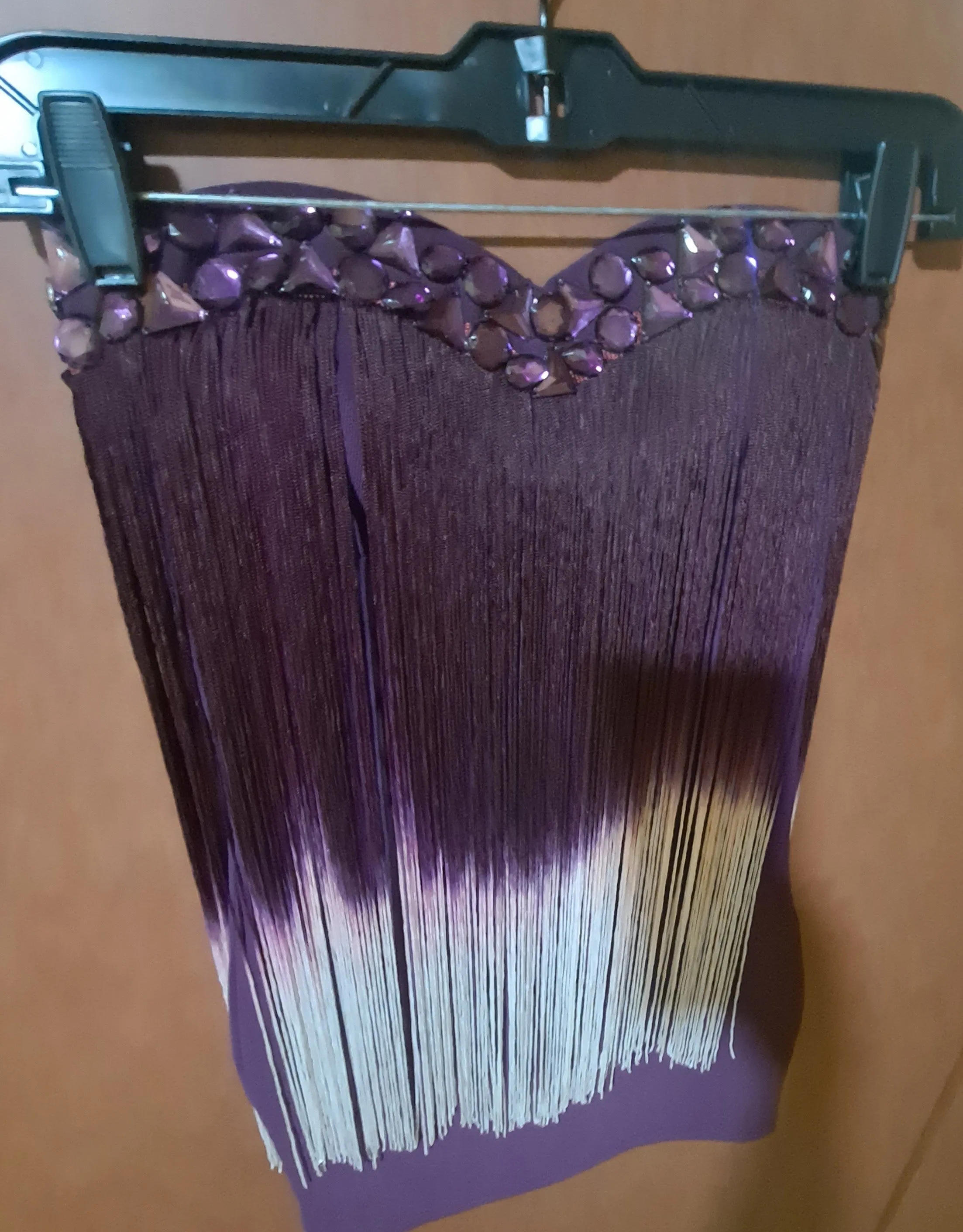Women mini dress with purple stone