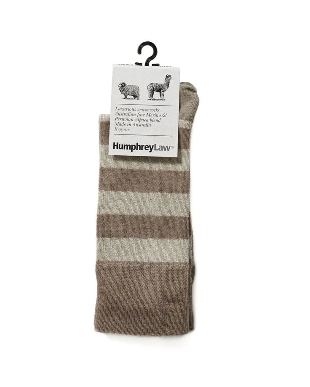 Wool Blend Stripe Socks