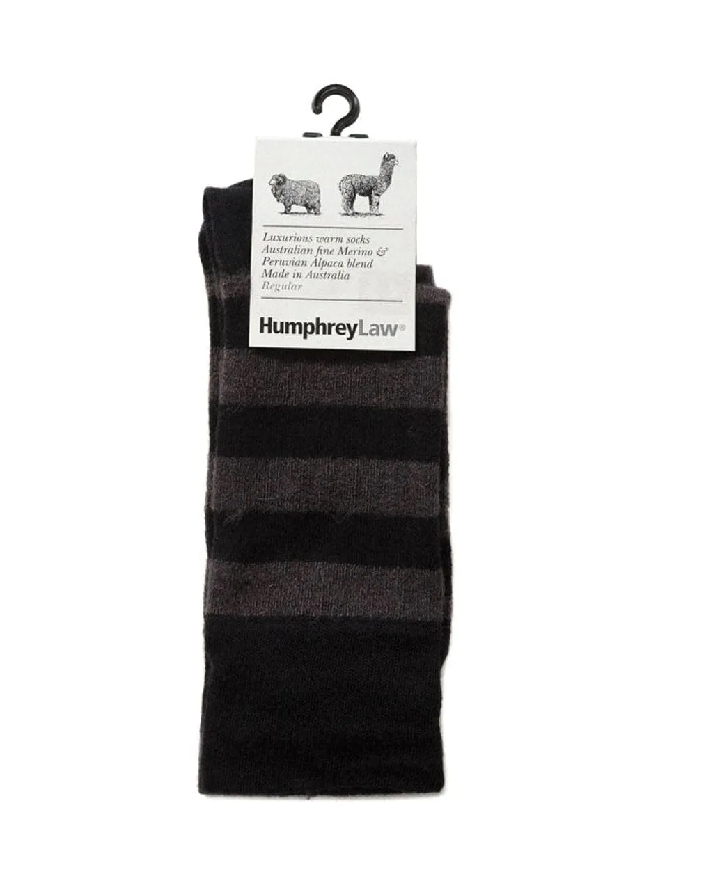 Wool Blend Stripe Socks
